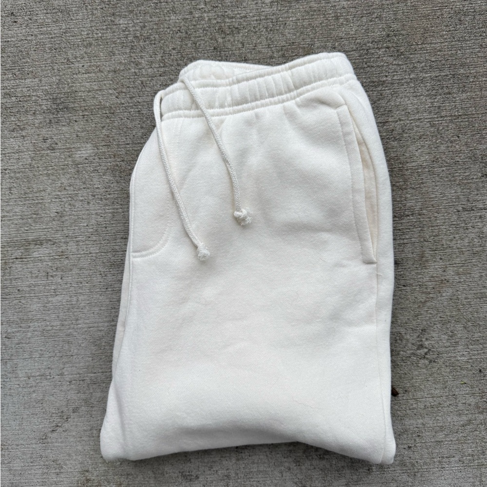 PacSun White Sweatpants Relaxed Fit Joggers